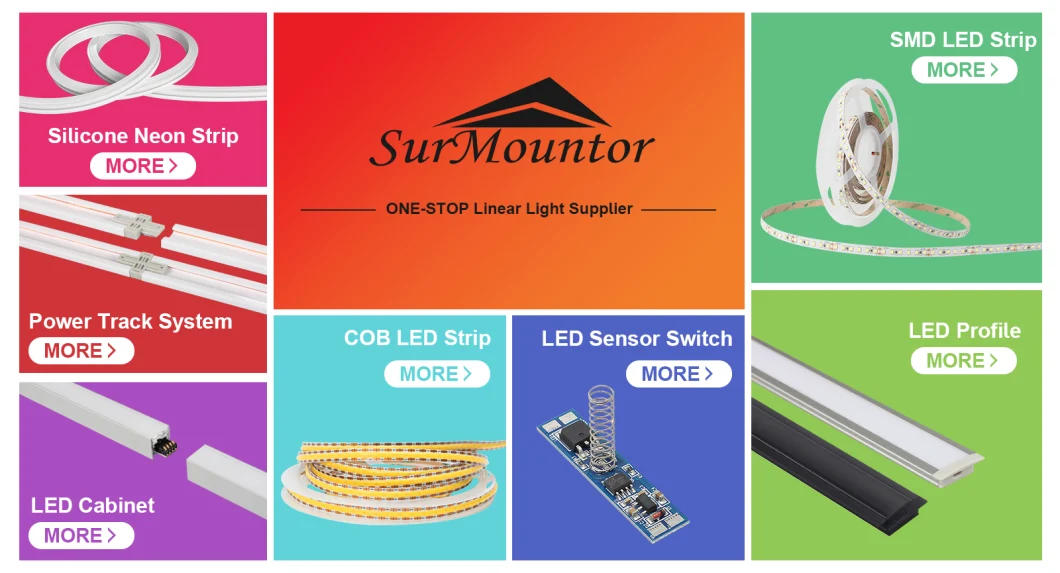 LED Strips Aluminum Channel 1m 2m 3m LED Aluminum Profile for Strips Light