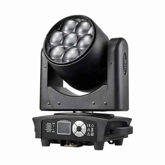 11/18CH 7X40W LED Wash Zoom con effetto CTO 4in1 RGBW Testa mobile Zoom Wash Light Illuminazione scenica