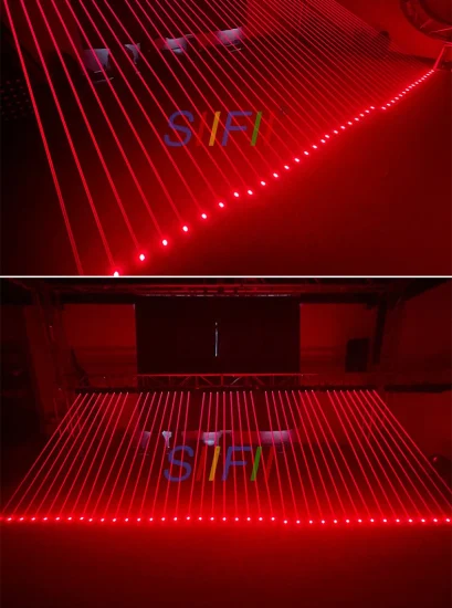 Testa mobile a 8 occhi Luce laser DJ Luce da discoteca Luce da palco Prolight + Suono Guangzhou