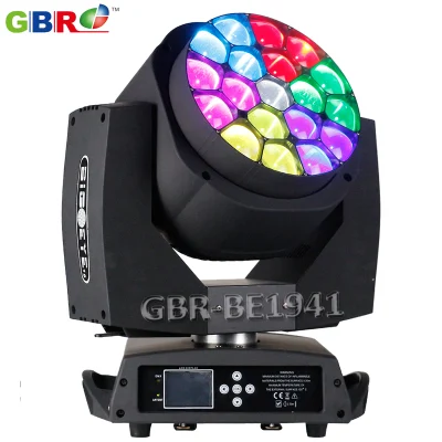 Gbr-Be1941 Lampada a testa mobile con zoom B-Eye 19X15W RGBW 4in1 LED